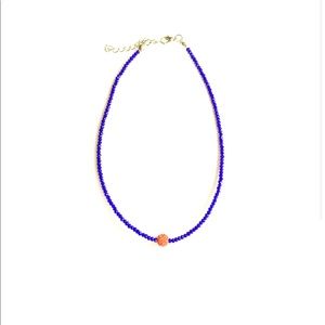 Jewelerry Orange and Blue choker